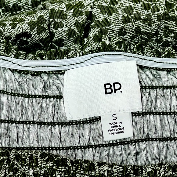 BP. Strapless Smocked Maxi Dress – Green Floral Print - Picture 2 of 7